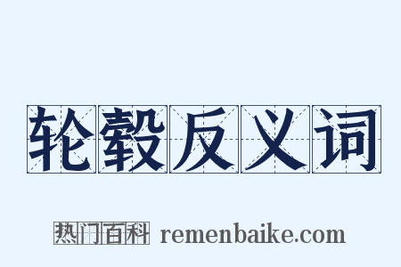 轮毂反义词是什么意思的图片